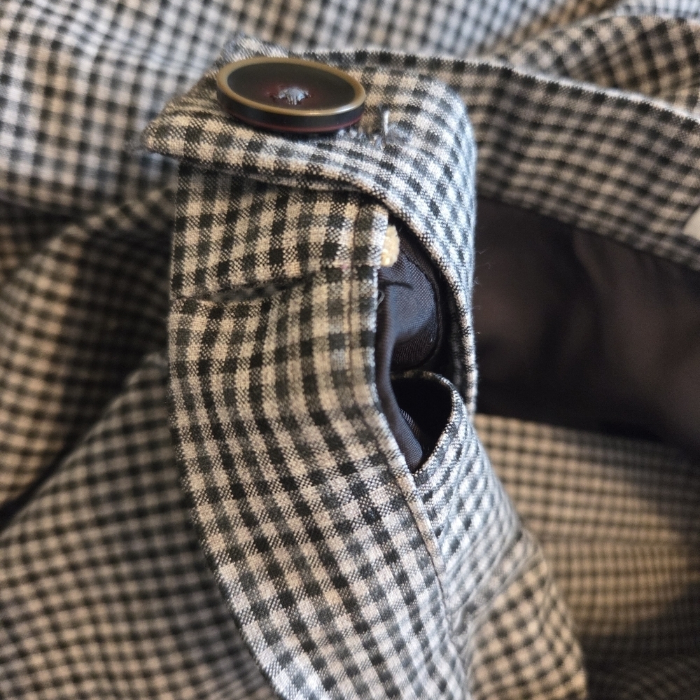 Aritzia Wilfred Houndstooth Wrap Midi Skirt Classic Chic Asymmetrical Size XS - Picture 12 of 12